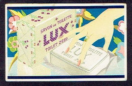 Peu Courante Carte Parfum Savon De Toilette LUX -  Savonneries LEVER FRERES BRUXELLES - Anciennes (jusque 1960)