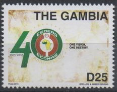 The Gambia Gambie 2015 Emission Commune Joint Issue CEDEAO ECOWAS 40 Ans 40 Years - Emisiones Comunes