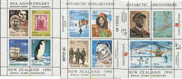 695945 MNH NUEVA ZELANDA 1990 EXPLORACIONES ANTARTICAS - Variétés Et Curiosités