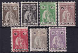 GUINEA 1921/26 - MLH - Sc# 160-166 - Guinée Portugaise