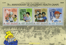 173109 MNH NUEVA ZELANDA 1994 A BENEFICIO DE LA SANIDAD Y LA INFANCIA - Abarten Und Kuriositäten