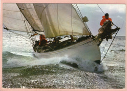 Photo Tirée De La Sélection Pour Le Livre PASSION DE LA VOILE  (ARTHAUD) ......Goélette Au Près - Vela