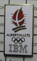 312a Pin's Pins / Beau Et Rare / INFORMATIQUE / IBM JEUX OLYMPIQUES ALBERTVILLE 92 - Informatique