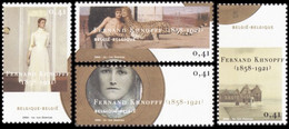 3229/3232**(BL107) - Fernand Khnopff - Peintre, Sculpteur, Graveur Et Dessinateur/Schilder, Beeldhouwer, Graveerder... - Gravuren