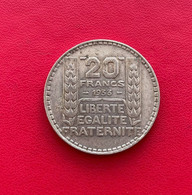 Belle Monnaie De 20 Francs 1933. Etat TB - 20 Francs