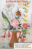 Fleur - Le Secret Des Fleurs - Lot De 4 Cartes - Colorisé -  Oblitéré Roux 1905 - Carte Postale Ancienne - Bloemen