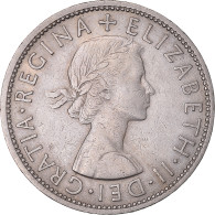 Monnaie, Grande-Bretagne, Elizabeth II, 1/2 Crown, 1958, TTB, Cupro-nickel - K. 1/2 Crown