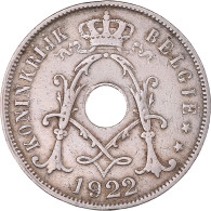 Monnaie, Belgique, 25 Centimes, 1922, TB+, Cupro-nickel, KM:69 - 25 Centimes