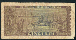 ROMANIA P93 5 LEI 1966  #C.0113   FINE - Roumanie