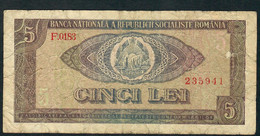 ROMANIA P93 5 LEI 1966  #F.0183   FINE - Roumanie