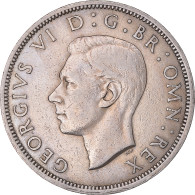 Monnaie, Grande-Bretagne, George VI, 1/2 Crown, 1948, TTB, Cupro-nickel, KM:866 - L. 1 Crown