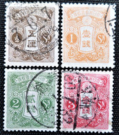 Japon 1914 Tazawa  Stampworld N° 112_113_115_116 - Oblitérés