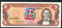 DOMINICAN REPUBLIC P152 5 PESOS ORO 1996 Signature 38 UNC. - Dominicana