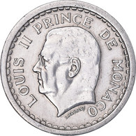 Monnaie, Monaco, Louis II, Franc, Undated (1943), Poissy, TTB+, Aluminium - 1922-1949 Luigi II