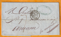 1848 - BORDEAUX, Gironde, Petit Cachet - Taxe Manuelle 7 Décimes - Sur Lettre Pliée Avec Correspondance - 1801-1848: Precursors XIX