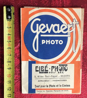 Gevaert Pochette Photographique Vide Pour Photo & Pellicule-Photographie Elbé Béziers Matériel & Accessoire Vintage- - Matériel & Accessoires