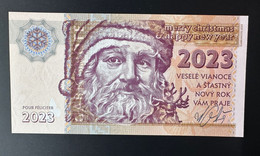 2022 / 2023 Matej Gabris Wishes Santa Claus Noël Merry Christmas Weihnachten PF UNC SPECIMEN ESSAY Tirage Limité - Fiktive & Specimen