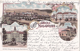 OBER HOLLBRAUNN LITOGRAFIE AUSTRIA 1898 - Hollabrunn