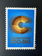 1980 Hélio Courvoisier La-Chaux-De-Fonds Vignette Cinderella 100 Ans Brun Brown Braun - Fantasy Labels