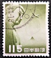 Japon 1953 Airplane & Great Buddha, Kamakura   Stampworld N°  606 - Oblitérés