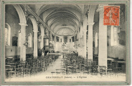 CPA - (38) CHATONNAY - Aspect De L'intérieur De L'Eglise En 1915 - Châtonnay