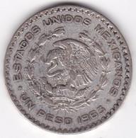 Mexique 1 Peso 1963, José María Morelos Y Pavón, En Argent, KM# 459 - Mexique