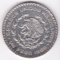 Mexique 1 Peso 1966 , José María Morelos Y Pavón, En Argent, KM# 459 - Mexiko