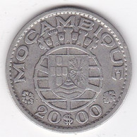 Colonie Portugaise, Mozambique , 20 Escudos 1955 . Argent, KM# 80 - Mosambik