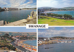 SWANAGE TOWN SEAFRONT, PANORAMAS, BEACH, MARINA, CAR, BOATS, PEOPLE, DIFFERENT VIEWS - Swanage