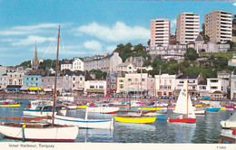 TORQUAY HARBOUR, BOATS, CAR, PEOPLE - Torquay