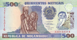 MOZAMBIQUE 500 METICAIS 1991 P 134  UNC SC NUEVO - Moçambique