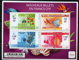 Nouvelle Calédonie 2014 - Numismatique Nouveaux Billets En Francs CFP - NEUF - No F1208 - Cote 8,00 - Blocks & Sheetlets