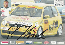 Patrick Hinte Signiert ADAC Volswagen Lupo Cup - Car Racing - F1