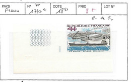 FRANCE NON DENTELE N° 1172e COIN DE FEUILLE - 1971-1980
