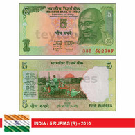 C2030.1# India 2010. 5 Rupias (UNC) P#94 Ae - Inde