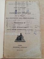 L74 -1929 Instruction Générale Des Postes Et Des Télégraphes   XA Fascicule (caisse Et Comptabilité) - Postadministraties