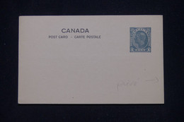 CANADA - Entier Postal Avec Repiquage Au Verso, Non Circulé - L 139814 - 1903-1954 Rois