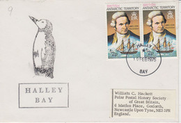 British Antarctic Territory (BAT) Halley Bay Ca Halley  Bay 10 FEB 1975 (TA180) - Briefe U. Dokumente