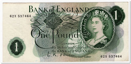 GREAT BRITAIN,ENGLAND,1 POUND,1960-61,P.374a,VF - 1 Pound