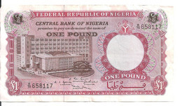 NIGERIA 1 POUND ND1967 VF P 8 - Nigeria