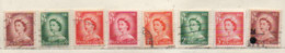 Neuseeland 1953/58Elisabeth II 8 Marken Siehe Bild/Beschreibung Gestempelt, New Zealand Used - Gebruikt