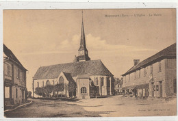 1 DEPT 27 : édit. Libr. Lainé : Harcourt L'église , La Mairie - Harcourt