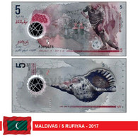 C2267# Maldivas 2017. 5 Rufiyaa (UNC) P#26.Aa - Maldiven