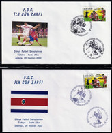2002 Turkey Group Stage Match Vs. Costa Rica At FIFA World Cup In South Korea/Japan Commemorative Cover & Cancellations - 2002 – Corea Del Sur / Japón