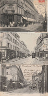 COURBEVOIE RUE DE PARIS 3 CPA 1904 1905 1908 - Courbevoie