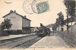 Champagne Sur Seine         77        Intérieur De La Gare.   Train           (voir Scan) - Champagne Sur Seine