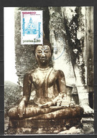 FRANCE. Timbre De Service N°69 De 1981 Sur Carte Maximum. Sukhotaï. - Buddhism