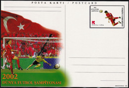 2002 Turkey Third Place Win At FIFA World Cup In South Korea/Japan Postal Stationery Card (unused) - 2002 – Corea Del Sur / Japón