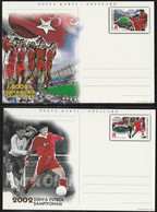 2002 Turkey FIFA World Cup In South Korea/Japan Postal Stationery Card Set (unused) - 2002 – Corea Del Sur / Japón