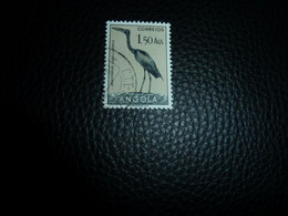 Angola - Correios - Anastomus Lamelligerus - 1.50 Ags - Yt 334 - Noir, Gris-beige Et Ardoise - Oblitéré - Année 1951 - - Angola